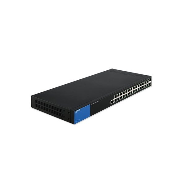Linksys Business LGS528P 24-Port Gigabit PoE+ (192W) Managed Switch + 2x Gigabit Ethernet + 2x Gigabit SFP/RJ45 Combo Ports