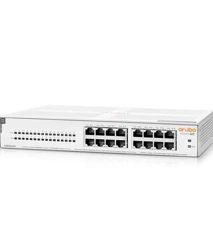 Aruba Instant On 1430 16G Class4 PoE 124W Switch R8R48A in Dubai UAE