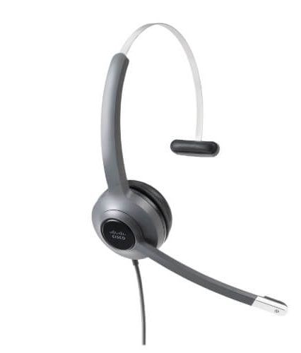 Cisco 521 Wired Single Headset with 3.5mm Connector and USB Adapter