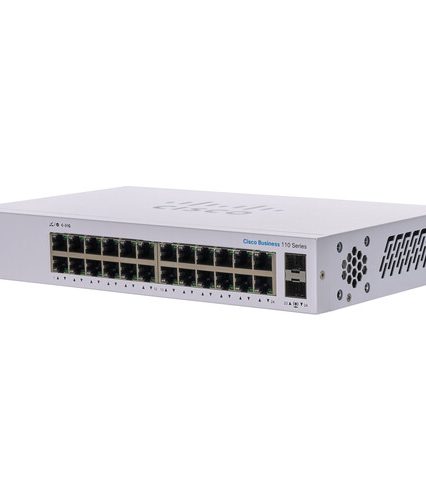 Cisco CBS110-24T-EU 110 Series Unmanaged 24-Port Rack-Mountable Ethernet Switch