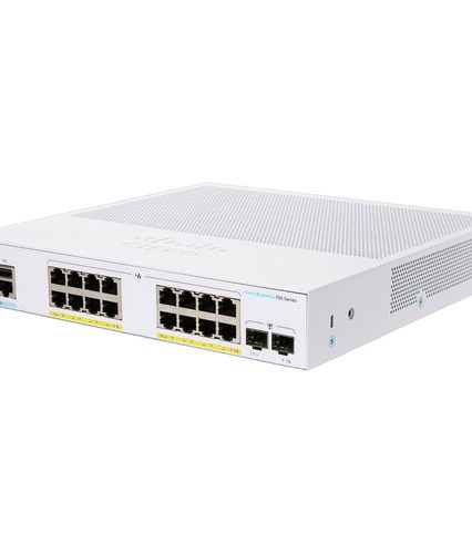 Cisco CBS350-16P-2G-UK 16-Port PoE Managed Gigabit Switch