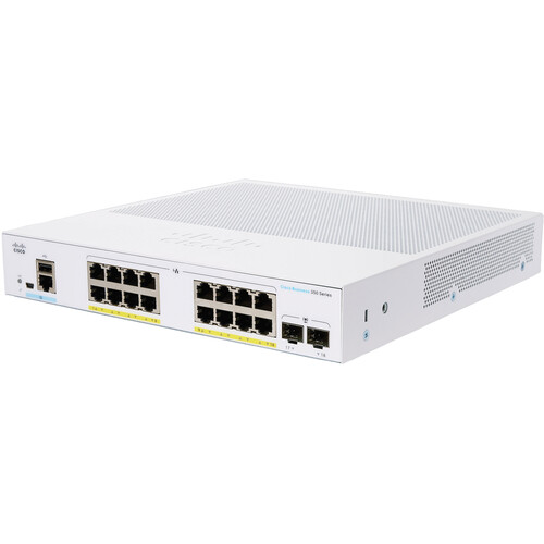 Cisco CBS350-16P-E-2G-UK 16-Port Gigabit PoE+ Compliant Managed Switch with SFP (120W)