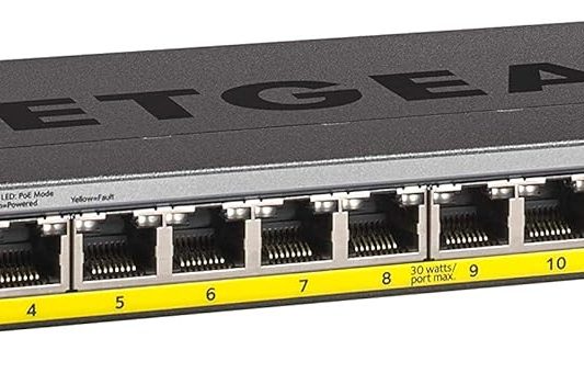 Netgear GS116LP-100EUS 16 Port Gigabit Ethernet PoE+ Unmanaged Desktop Switch 76W