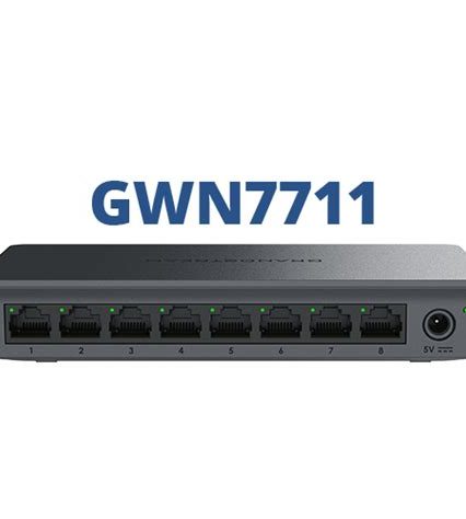 Grandstream Networks | GWN7711 Outdoor Managed PoE Switch | 8-Port IP66 Rated