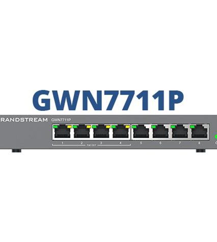 Grandstream Networks | GWN7711P Layer 2 Lite Managed Network Switches | 8-Port IP66 Rated