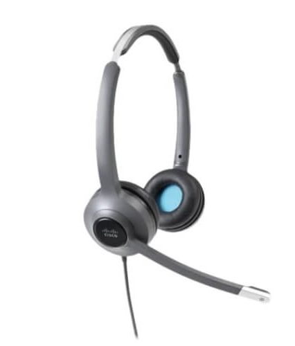 Cisco 522 Wired Single Headset with 3.5mm Connector and USB Adapter