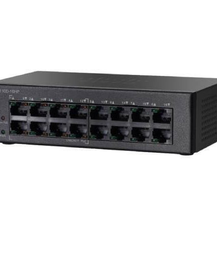 Cisco SF110D-16HP 110 Series 16-Port Unmanaged PoE Network Switch
