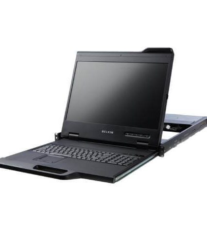 19" Widescreen Rack Console with 8-Port KVM- F1DC108Hde