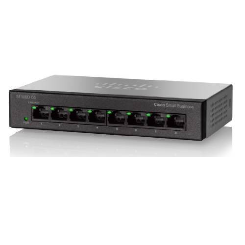 Cisco SF110D-08 Unmanaged Switch 8 Ports 10/100 Desktop