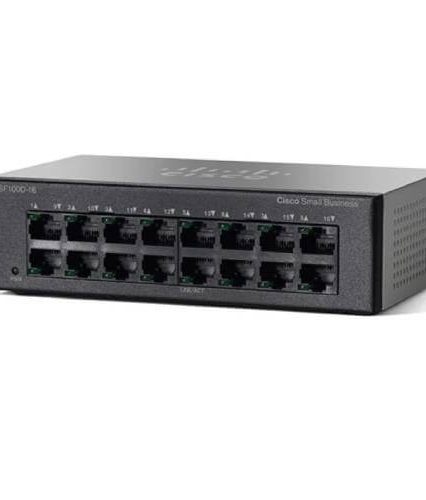 Cisco SF110D-16 Unmanaged Switch | 16 Ports 10/100 Desktop