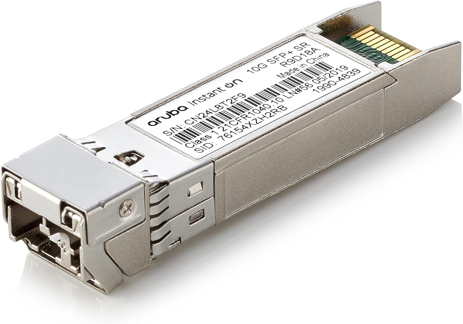 HPE Aruba Instant On R9D18A 10G SFP+ LC SR Transceiver for Connections Up to 300 Meters