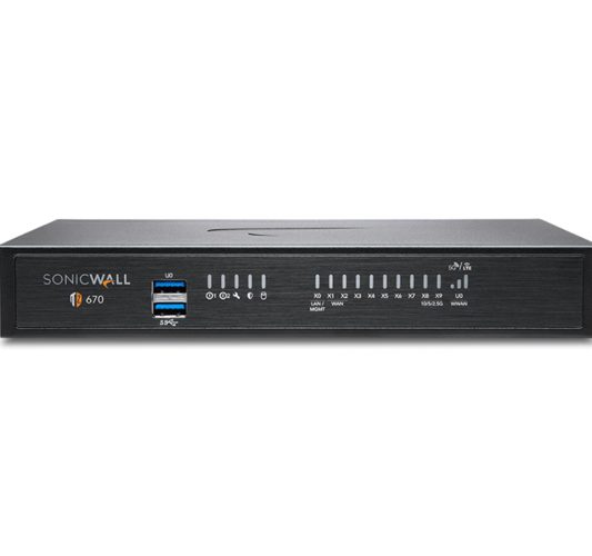 SonicWall TZ670 Network Security Appliance TotalSecure Essential Edition