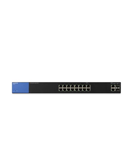 Linksys Business LGS318 16-Port Gigabit Smart Managed Switch + 2x Gigabit SFP/RJ45 Combo Ports