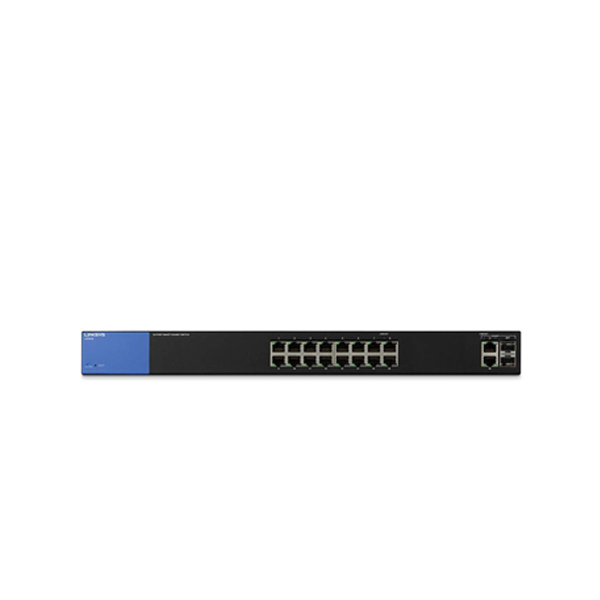 Linksys Business LGS318 16-Port Gigabit Smart Managed Switch + 2x Gigabit SFP/RJ45 Combo Ports