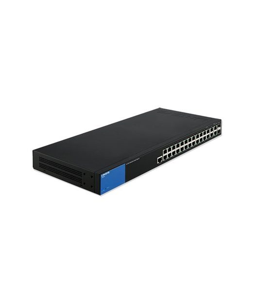 Linksys Business LGS528P 24-Port Gigabit PoE+ (192W) Managed Switch + 2x Gigabit Ethernet + 2x Gigabit SFP/RJ45 Combo Ports